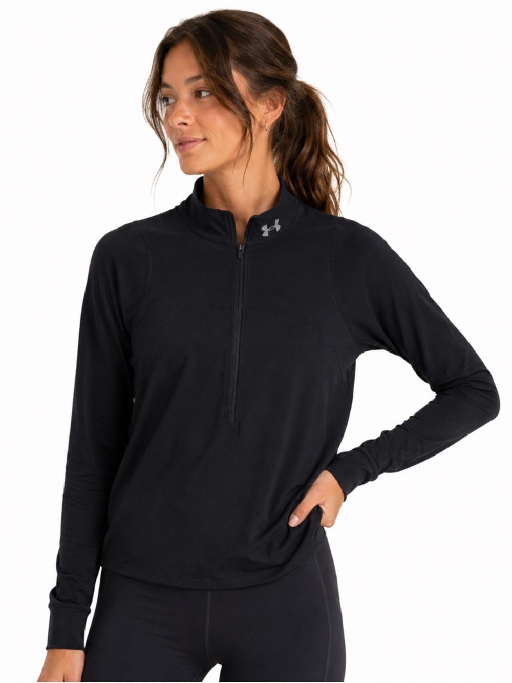 Under Armour Women’s Large Black Fill Zip Stretch Activewear Jacket Large